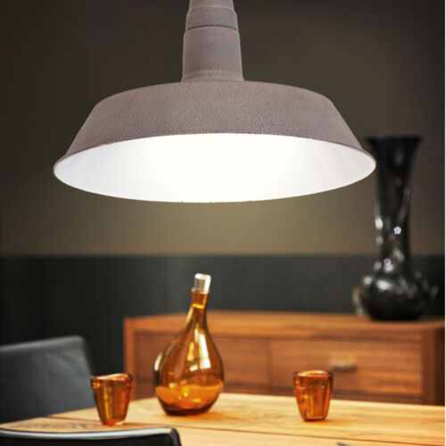 Alta Qualità Pendolo Lampada Taupe Motivo Camera da Letto Loft Coprire Big Luce - Foto 6 di 9
