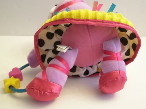 Lamaze Developmental Hippo Giocattolo con Sonaglio Gonna Croccante Clip Perline Scorrevoli Usato in Ottime Condizioni - Foto 4 di 4