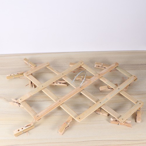 Bamboo Clothes Drying Rack Underwear Drying Rack space saver clothes pegs - Picture 10 of 12