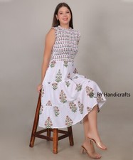 Block print Dress for women cotton tunic daily wear custom dress gift for her