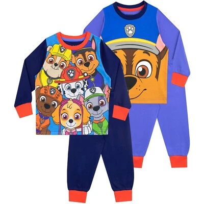 Kinder Paw Patrol 2er Pack Schlafanzug | Jungen Paw Patrol Schlafanzug Set 2er Pack