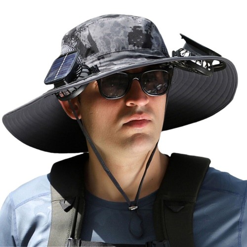 Bucket Hat Rim Support Installation Big Rim Solar Fan Hat Wide Brim Bucket Hat New Sun Men Cap Summer | eBay