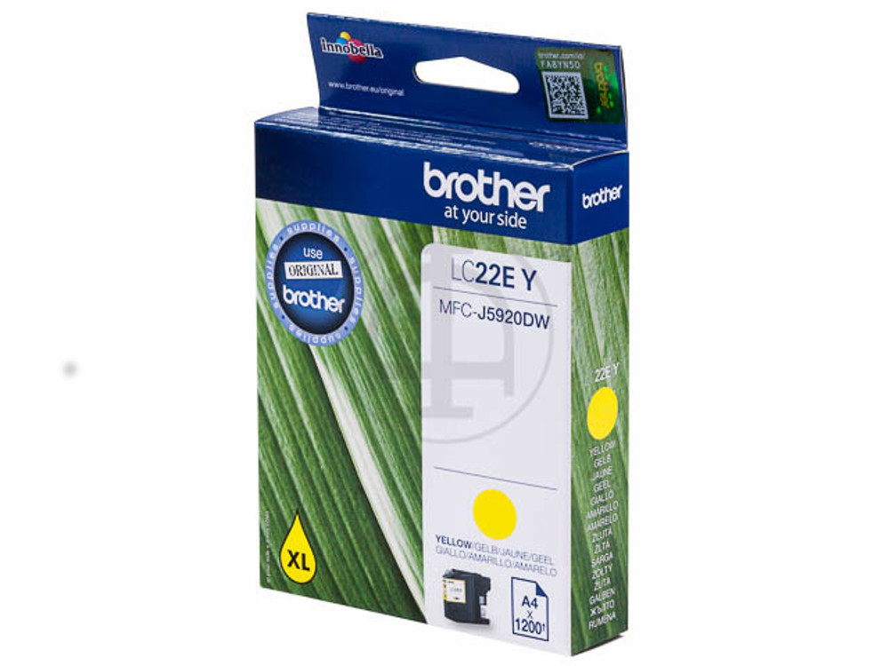 Cartouche Brother jaune LC22e XL encre lc22ey pour imprimante jet d'encre mfc-j5920dw