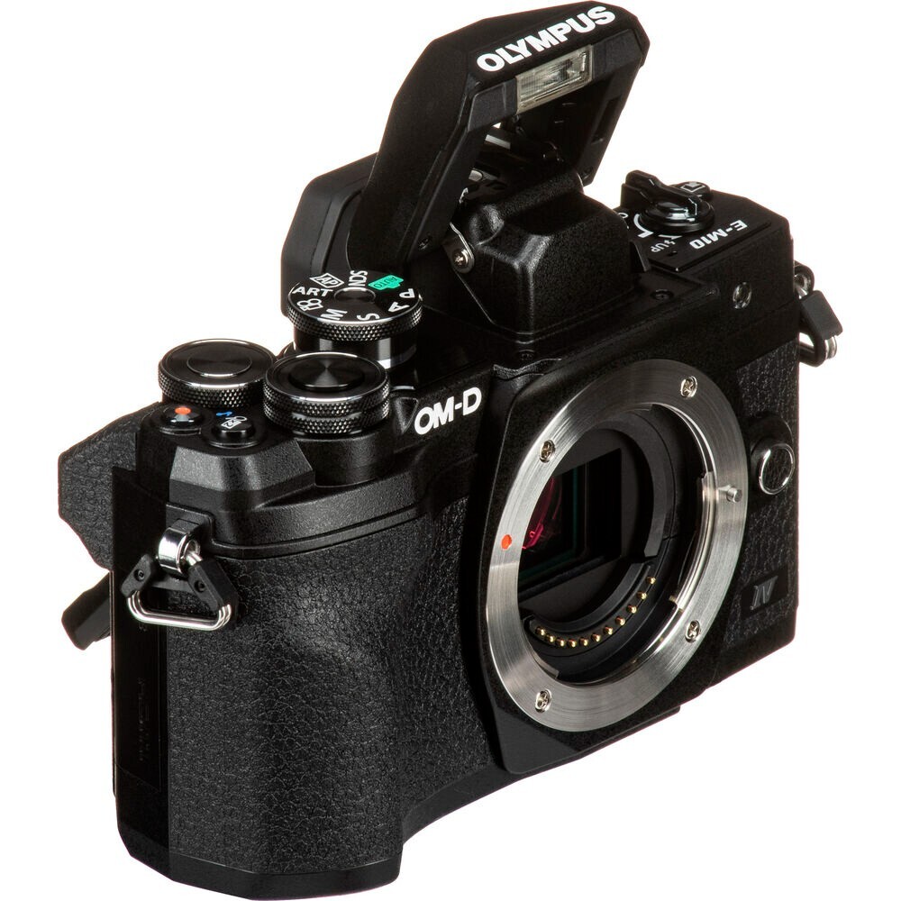 Olympus OM-D E-M10 Mark IV 20.3MP Mirrorless Camera - Black