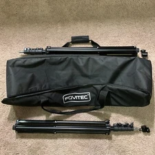 Adjustable Studio Light Stands Fovitec New In Box, Set of 2 with Bag 7’6”