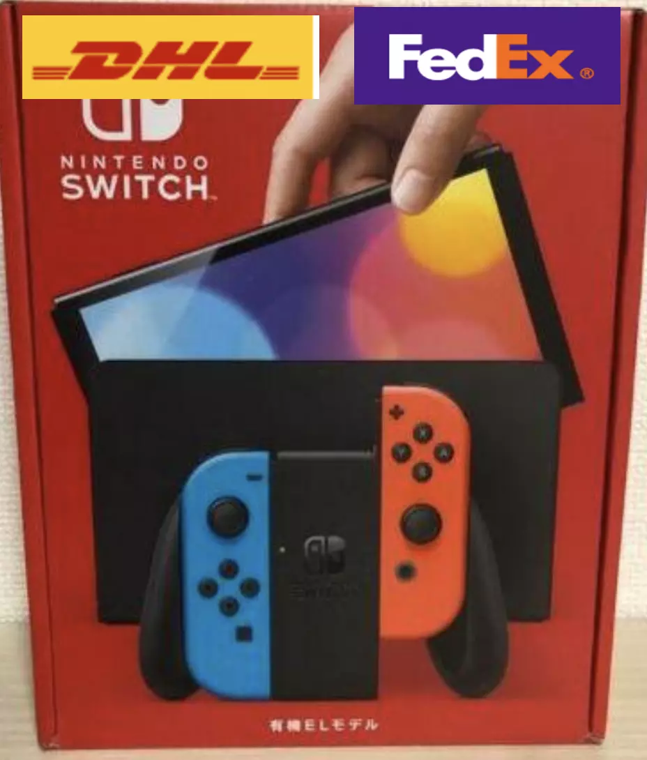 Japanese Edition Nintendo Switch OLED (Sw Oled) Model w/ Neon Red & Neon  Blue Joy-Con New