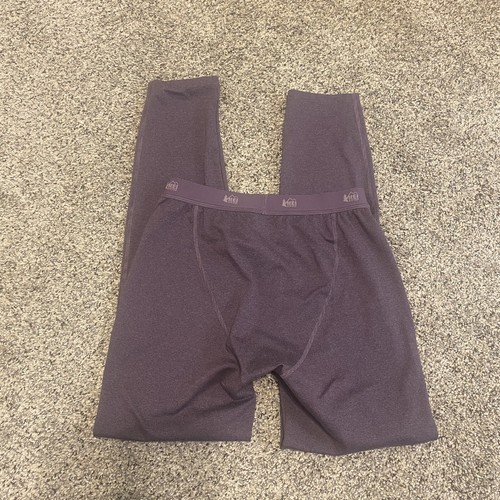 REI Kids Base Layer Pants Large (14-16) Purple Outdoors Midweight Wicking EUC - Picture 5 of 7