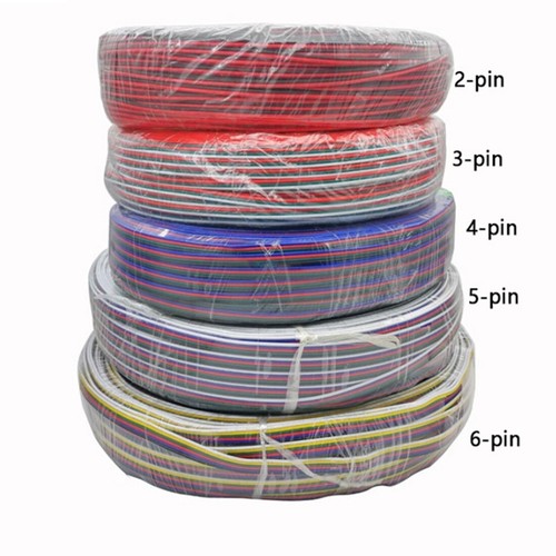 2/3/4/5/6-Way PVC Multi Flat Ribbon Cable Wire LED Light strip cable - Picture 12 of 14