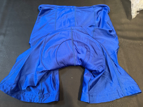 Pantalones Cortos de Ciclismo Hombre AZUL Acolchados Elásticos Gamuza Natural Pantalones Negros XL - Imagen 2 de 6
