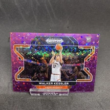 2022-23 Prizm Draft Picks WALKER KESSLER /50 SSP Rookie Purple Disco JAZZ MINT