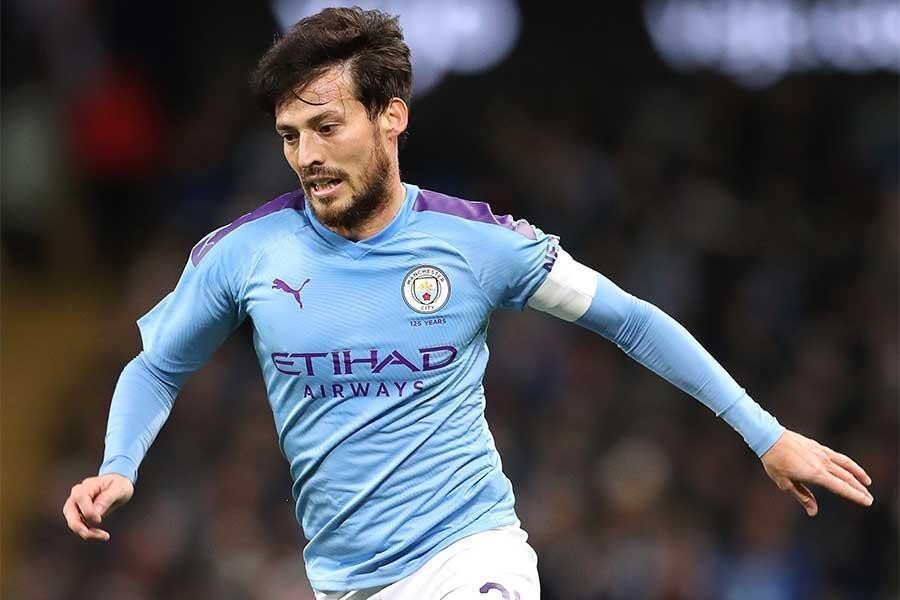 David Silva Man City 19/20 Home #21 Premier League Patch