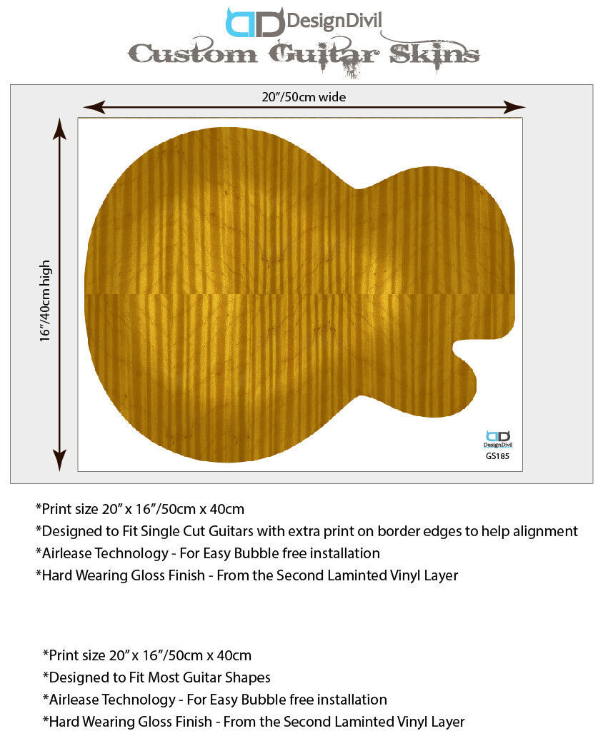 LP Type Guitar Skin Vinyl Wrap Aufkleber Aufkleber Vintage Burst