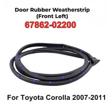 Front Door Side Left Seal Rubber Weatherstrip Fit 2007-2011 Toyota Corolla Sedan