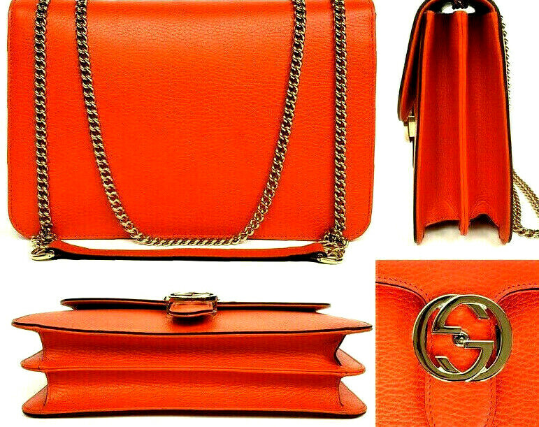 Gucci Interlocking GG Leather Crossbody Bag 510303-1000