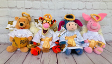 Vintage Rare 2000 Winnie Tigger Eeyore  Piglet Christmas Angels Plush