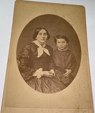 Rare Antique Victorian American Mrs Clark & Son! Dag Copy Lynn, MA Cabinet Photo