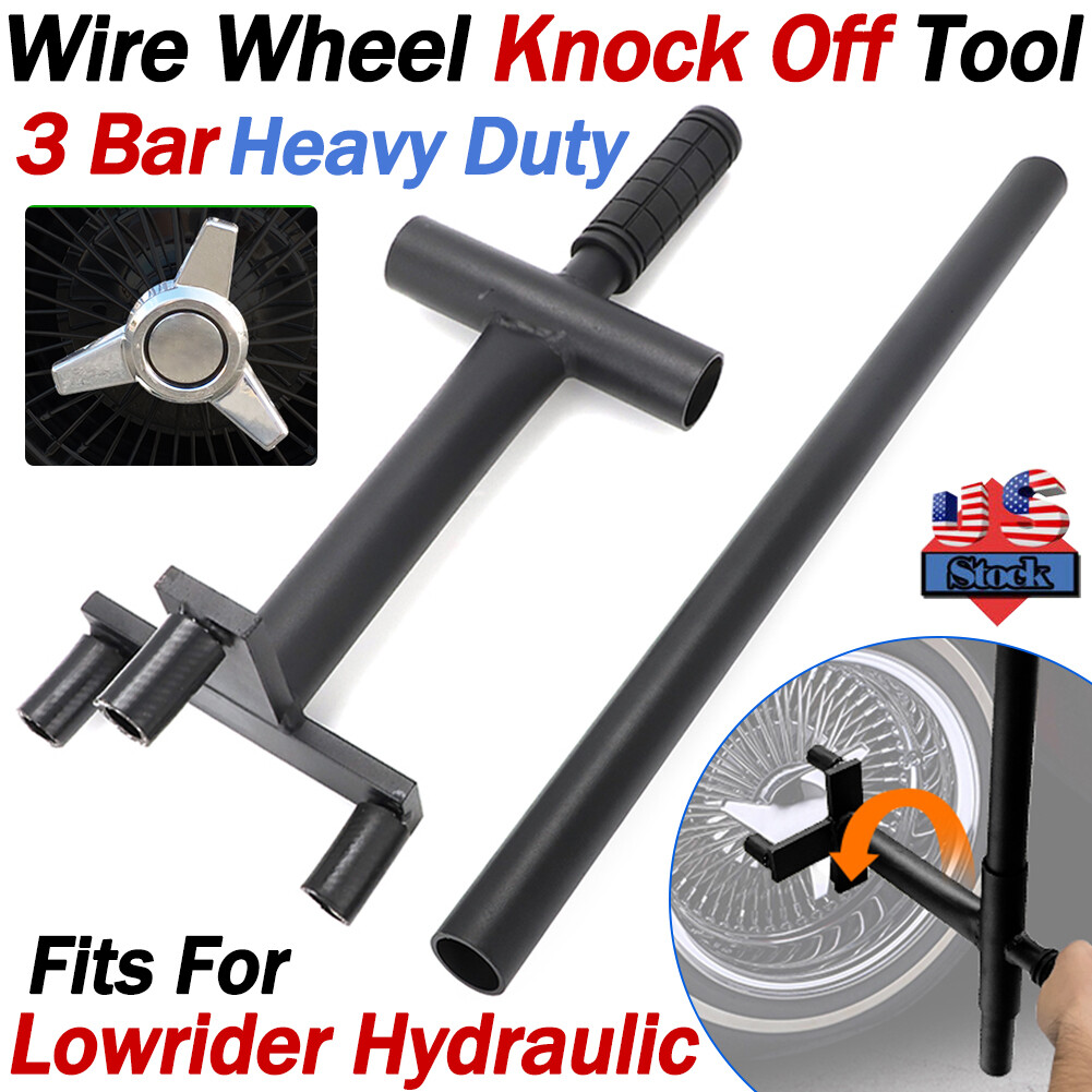 3 Bar Lowrider Wire Wheel Knock Off Tool Wrench For Dayton Zenith