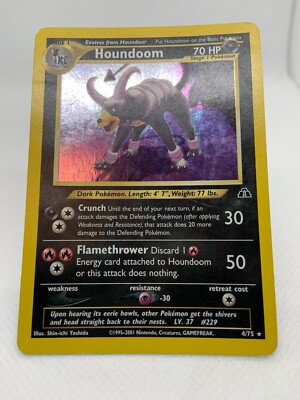Houndoom (4/75) Holo Rare Pokémon Neo Discovery Pokémon Card | eBay