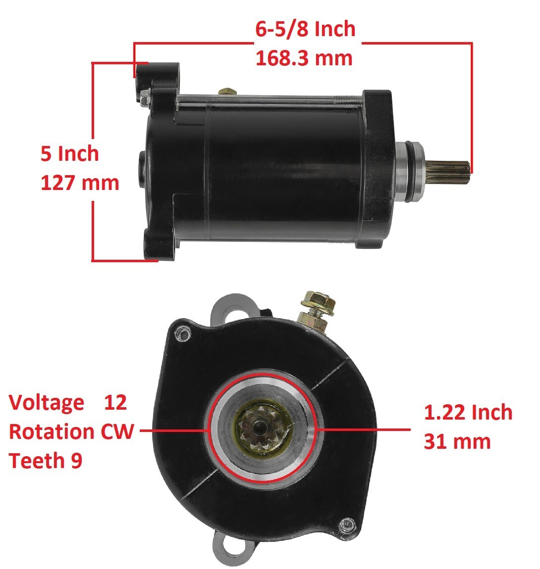 Starter Motor for Yamaha WaveRunner VXR WRB650 1991 1992 Starter Motor for Yamaha WaveRunner VXR WRB650 1991 1992