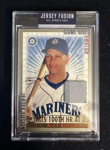 Alex Rodriquez 2021 Jersey Fusion 1990 Game Worn Seattle Mariners Jersey