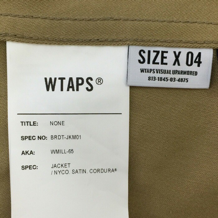 WTAPS WMILL 65 JACKET NYCO SATIN CORDURA field jacket [used] [good
