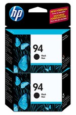 GENUINE NEW HP 94 C8765WN Black Ink Cartridge 2-Pack