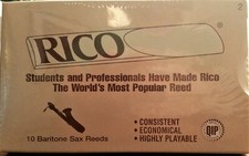 New Rico Bari Sax Reeds Box of 10 strength 2 