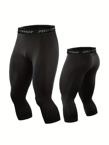 Men's Compression Athletic Tights, Running Compression Pants - 第 1/7 張圖片