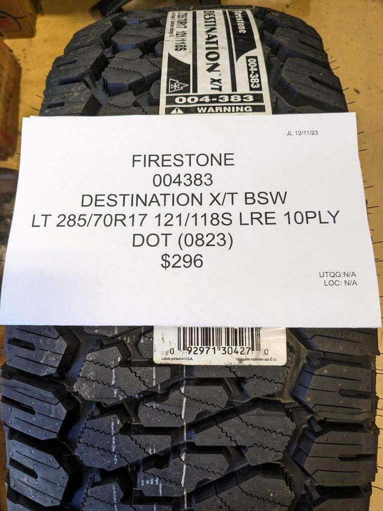 Firestone Destination XT 285/70R17 Tire for sale online | eBay