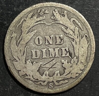 1904-S Barber Liberty Dime key date rare old silver collection