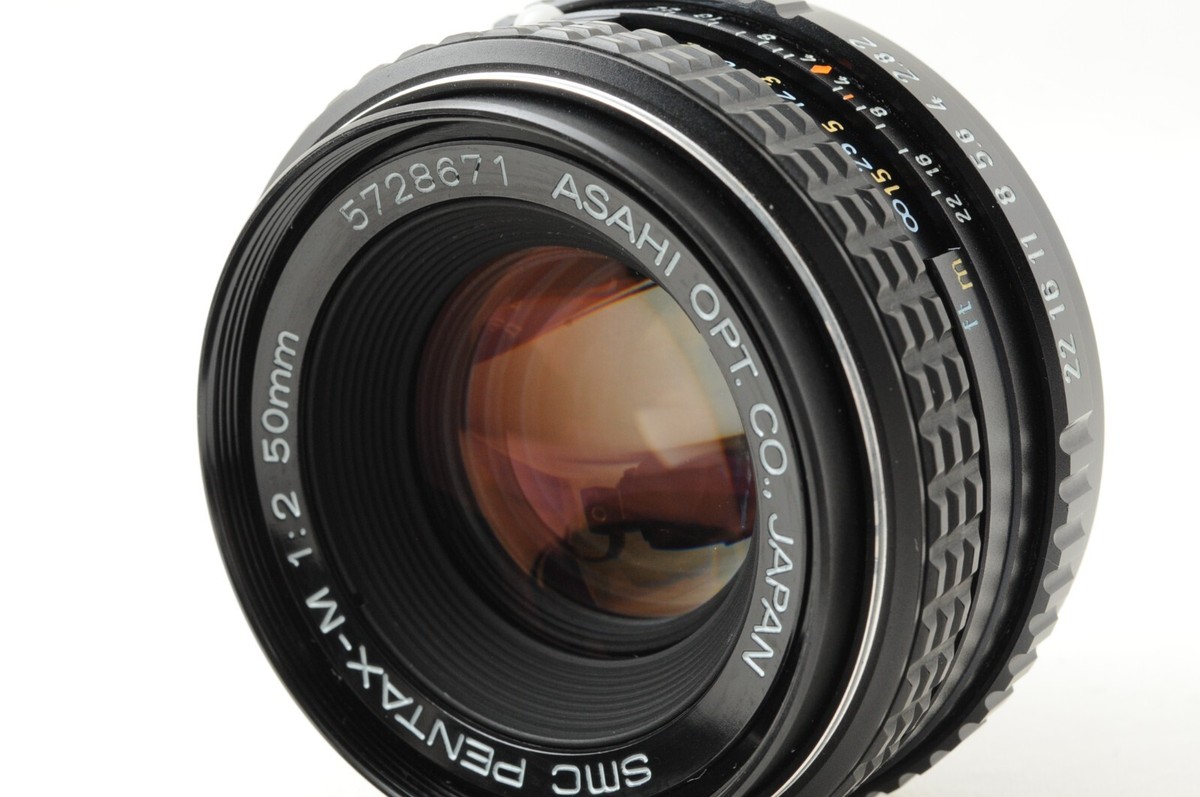 Near Mint w/Filter] PENTAX SMC Pentax-M 50mm f/2 MF Lens from