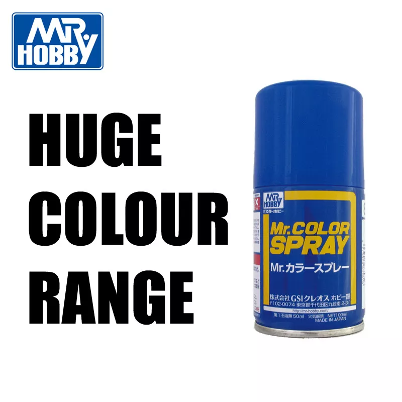 Mr Hobby Mr Color Spray Paint For Plastic Model Kits - Choose Colours