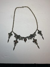 Vintage Victorian Style Jeweled Bib Necklace