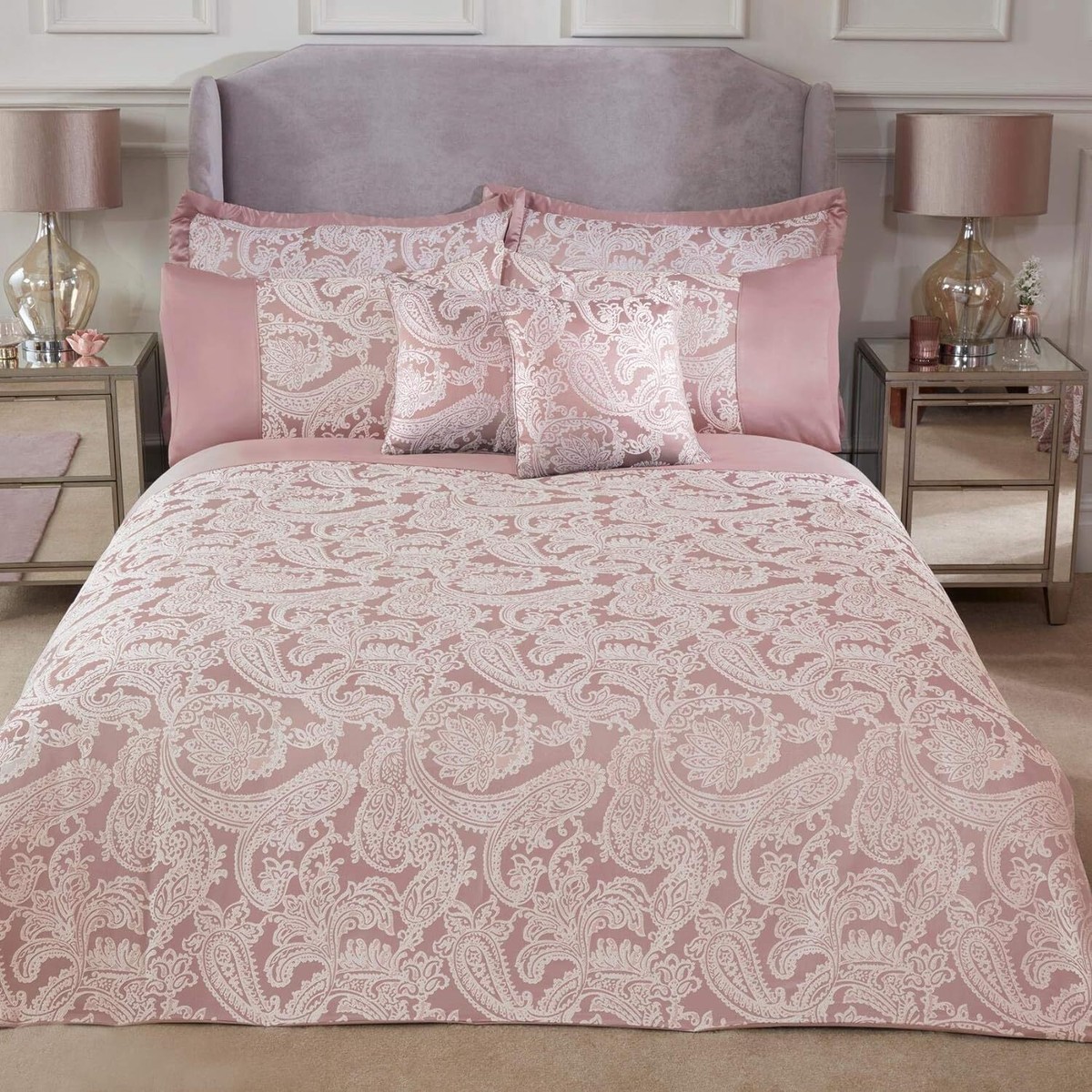 Emma Barclay Duchess Tende Jacquard Plissettate Argento – Foderate Con Occhielli – 168 X 137 Cm – Lusso E Modernità