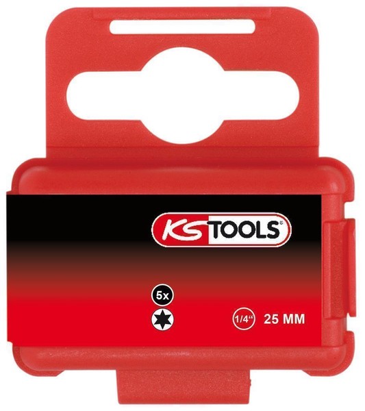 "1/4\" Torsionpower Bit Torx, 25Mm, T25, 5Er Pack - Ks Tools 918.3521"-image