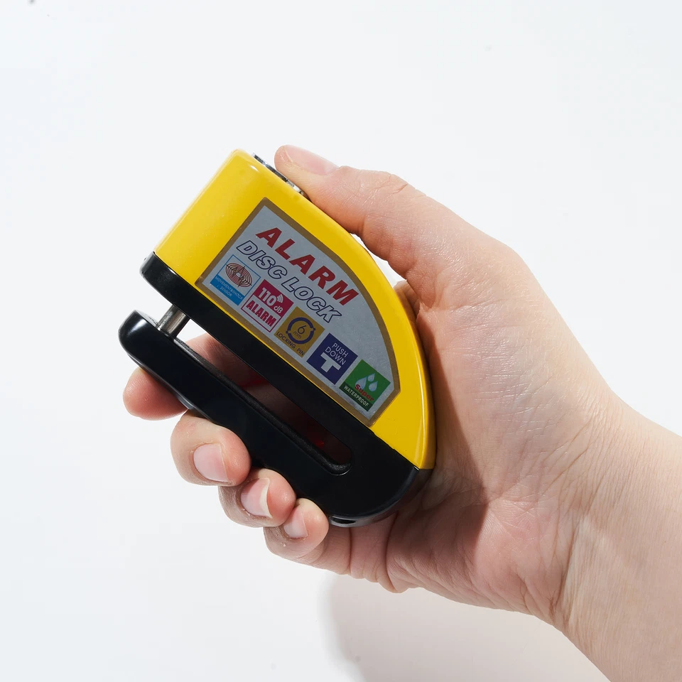 Motorrad Fahrrad Schloss Alarm Bremsscheibenschloss Bremshebelschloss+ Kabel - Bild 4 von 4