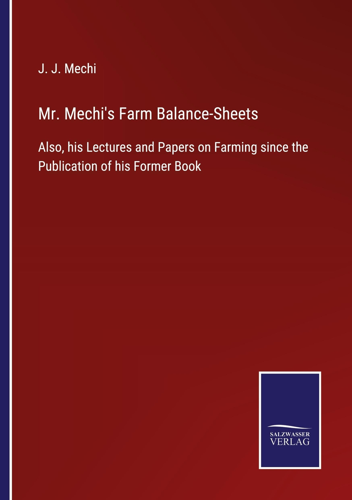 Thumbnail - Mr. Mechi's Farm Balance-sheets J. J. Mechi Taschenbuch Paperback