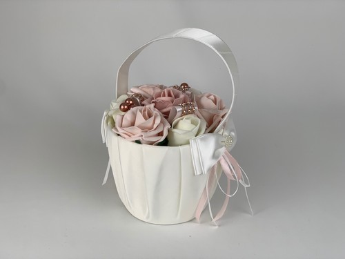 Wedding bouquets ,rose gold ,brides posy ,flowers bridesmaid, flower girl wand - Picture 15 of 17