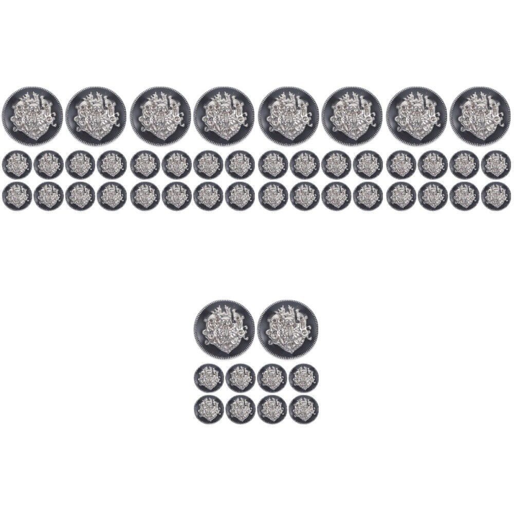 50 Pcs Decorative Sewing Buckles Retro Clothes Snaps Sewon Metal