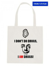 Salvador Dali quote Tote Bag art artist melting clocks painting drugs homage