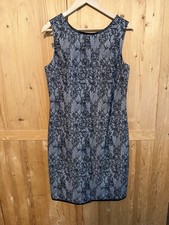 Tahari Sleeveless Grey Cocktail Dress Size 12