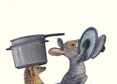 Einladung zum Essen Postkarte VE 1 = 10 | Kathrin Schärer | Mehrteiliges Produkt