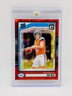 2024 Panini Donruss Rated Rookie Bo Nix #369 Optic Preview Red Pandora (RC)