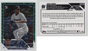 2023 Topps Update Green Foil /499 Eury Perez Eury Pérez #US139 Rookie RC