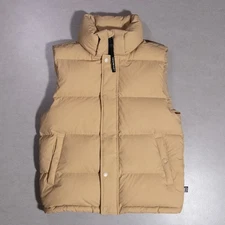 Aritzia The Super Puff Shortie Goose Down Puffer Vest Tan Womens Small (No Hood)