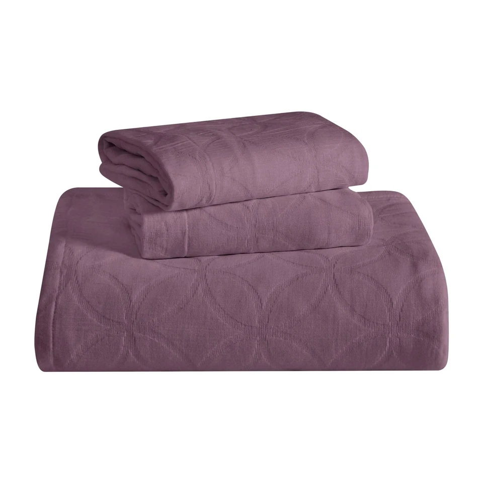 Cotton 2-Piece Bedspread Set, 1 Medium Weight Bedspread, 1 Pillow Sham, Home ... - Image 2 of 4