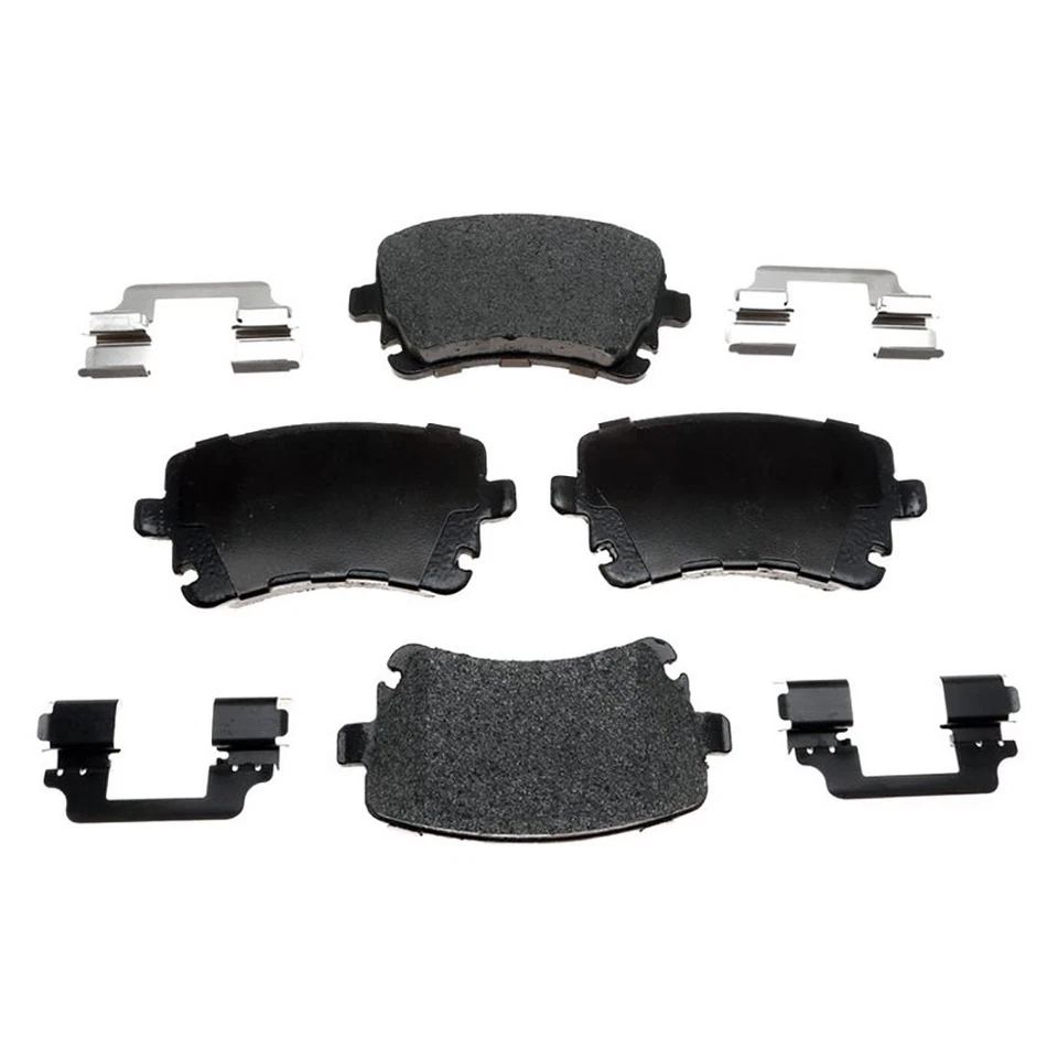 Rotores de freno traseros + pastillas de freno metálicas y herrajes para Audi A4 2009 - Raybestos Foto 2 de 4