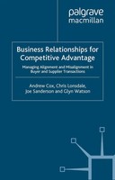A. Cox (U. A.) | Business Relationships For Competitive Advantage | Taschenbuch