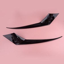 Gloss Black Front Headlight Eyebrow Cover Trim Fit for Honda Accord 2023-25 ABS