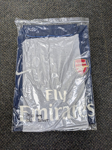 NEU Original 3XL Nike Arsenal 2009 Auswärts Marine Streifen Brandneu ohne Etikett XXXL Shirt 09/10 Kit - Bild 8 von 8